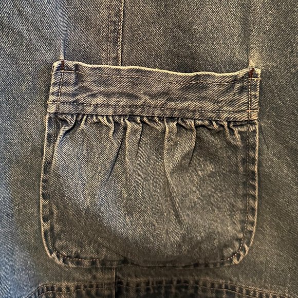 VINTAGE '90s Out of the Blue by J. Jill Boho Button-Up Denim Jean Jacket Size 3X - Picture 7 of 16